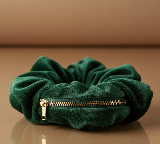 Scrunchies Forest Green Velvet