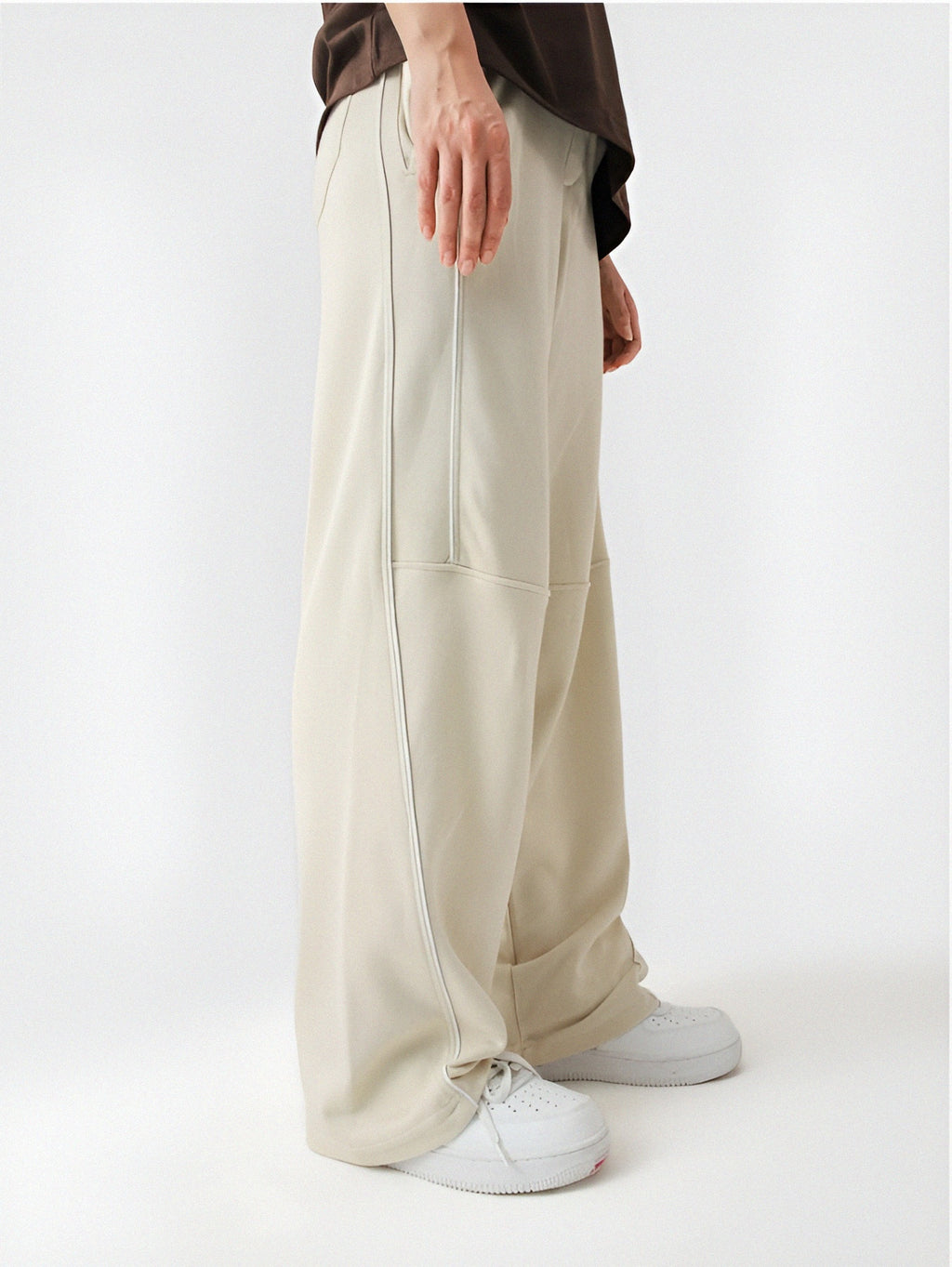 Piping Trouser | Cream
