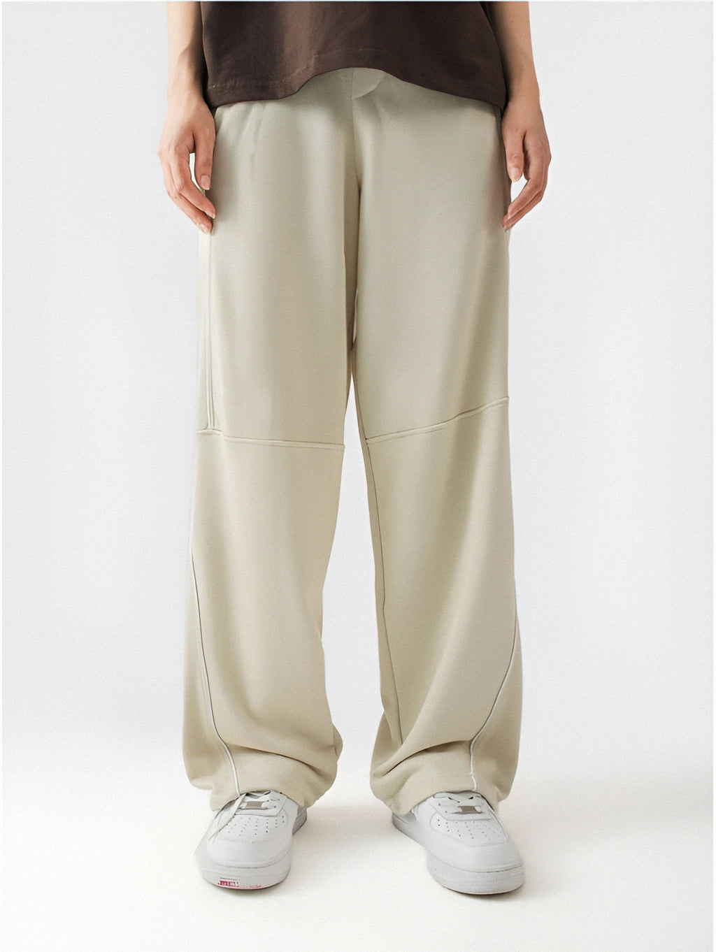 Piping Trouser | Cream
