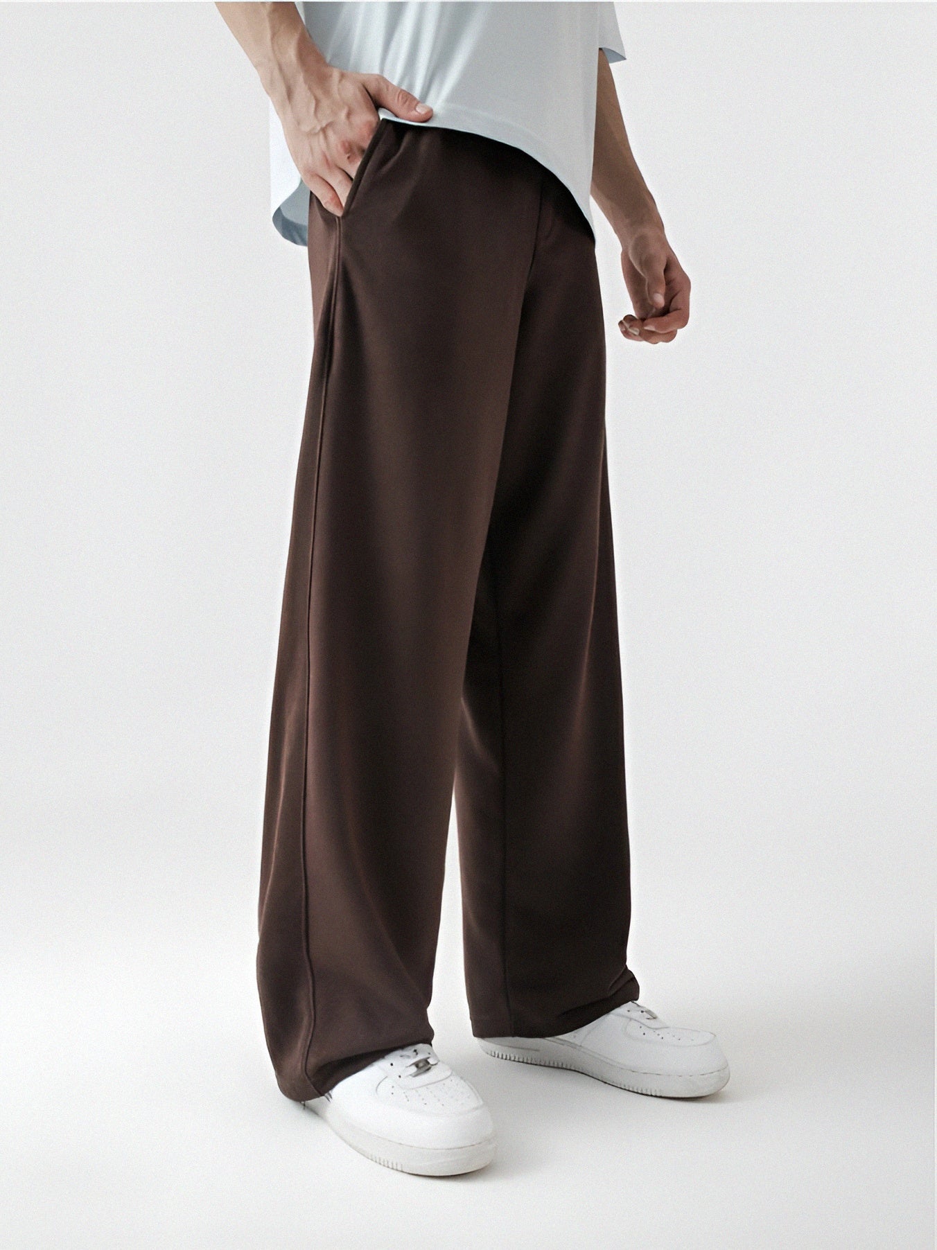 Baggy Trousers | Mocha Brown